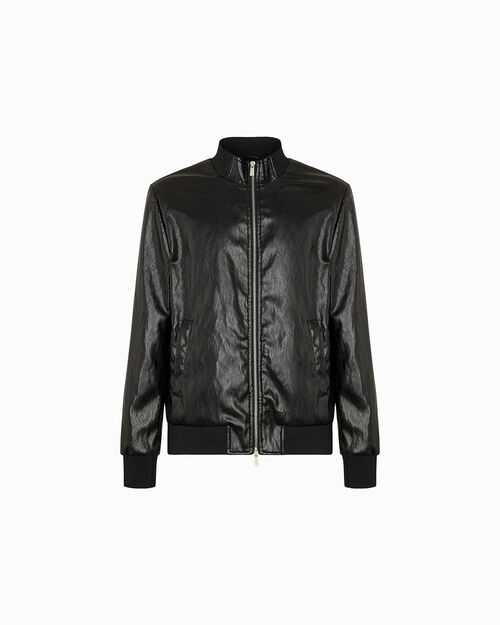 Giubbino nero con dettagli classici, BLACK