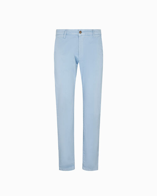 Pantaloni azzurri dal design classico, LT BLUE