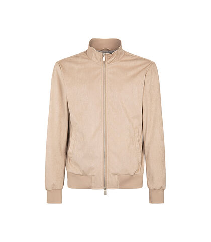 Giubbino taupe con colletto alla coreana, Valerio 1966, 2785T6300MFTAUPI, 001