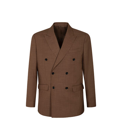 Giacca marrone doppiopetto classica, Valerio 1966, 2786T1001TSMARR42, 001