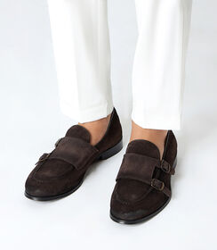 Mocassino testa di moro con fibbie, Valerio 1966, 2753T0158CMMORO039, 002 preview