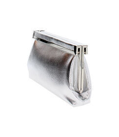 Pochette da donna in laminato argento, Valerio 1966, 2551T6136LMARGEUNI, 003 preview