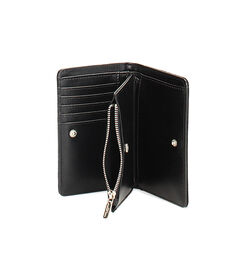 Portafoglio in microfibra nero con strass argento, Valerio 1966, 2451T4041MPNEARUNI, 003 preview