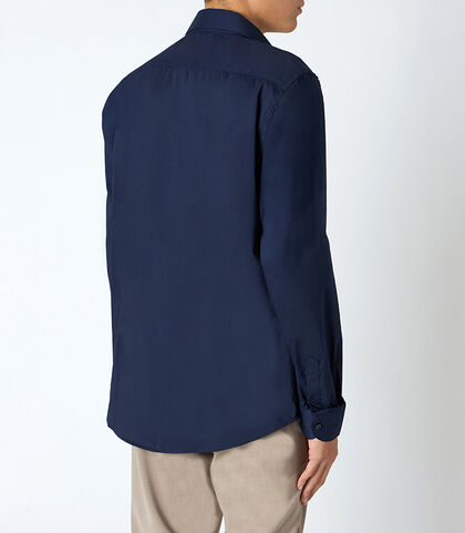 Camicia uomo blu, Valerio 1966, 25Z3T5050COBLUE38, 002