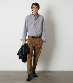 Pantaloni da uomo in tessuto camel, Valerio 1966, 26N9T1990TSCAME48, 001 preview