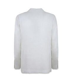 Giacca doppiopetto da uomo in lino bianco, Valerio 1966, 25R1T2437LNBIAN42, 002 preview