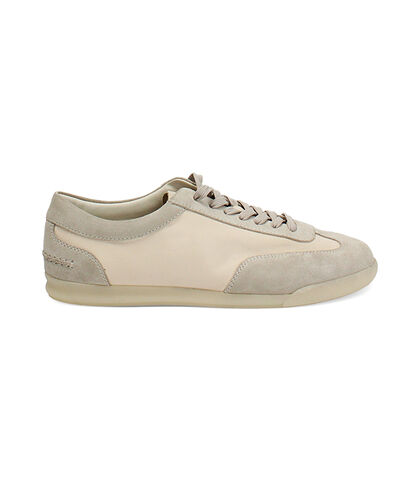 Sneakers beige in camoscio, Valerio 1966, 2777T0504CMBEIG039, 001