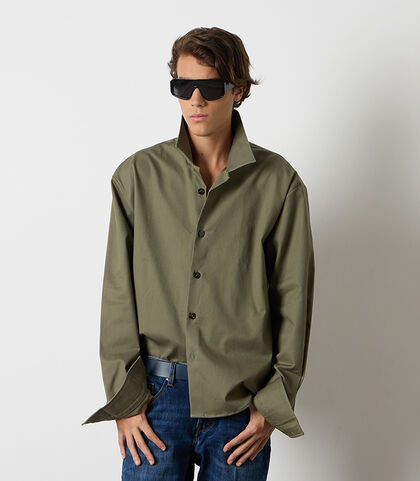 Camicia over militare in cotone da uomo, Valerio 1966, 26Z3T0226COMILII, 002