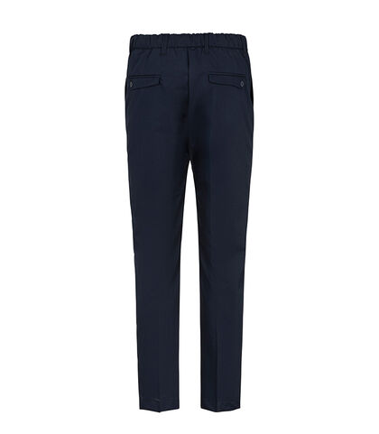 Pantalone blu dal taglio essenziale, Valerio 1966, 27N9T6051TSBLUE42, 002