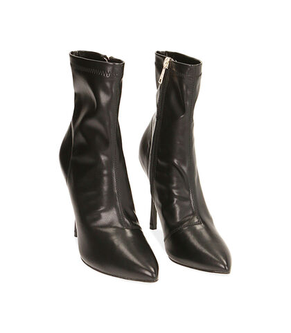 Ankle boots neri, tacco 11 cm , SCARPE DONNA, 1821T8630EPNERO035, 002