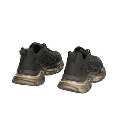 Sneakers Y2k nere in tessuto, Valerio 1966, 23U6T2032TSNERO041, 003 preview