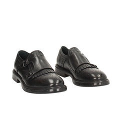 CALZATURA UOMO ALLACCIATO PELLE NERO, Valerio 1966, 2453T4001PENERO039, 002 preview