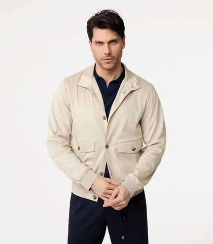 Giubbino panna con dettagli essenziali, Valerio 1966, 2785T2588MFPANNI, 002