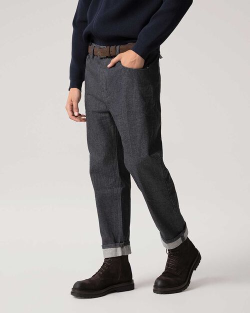 Jeans blu denim in cotone, JEANS