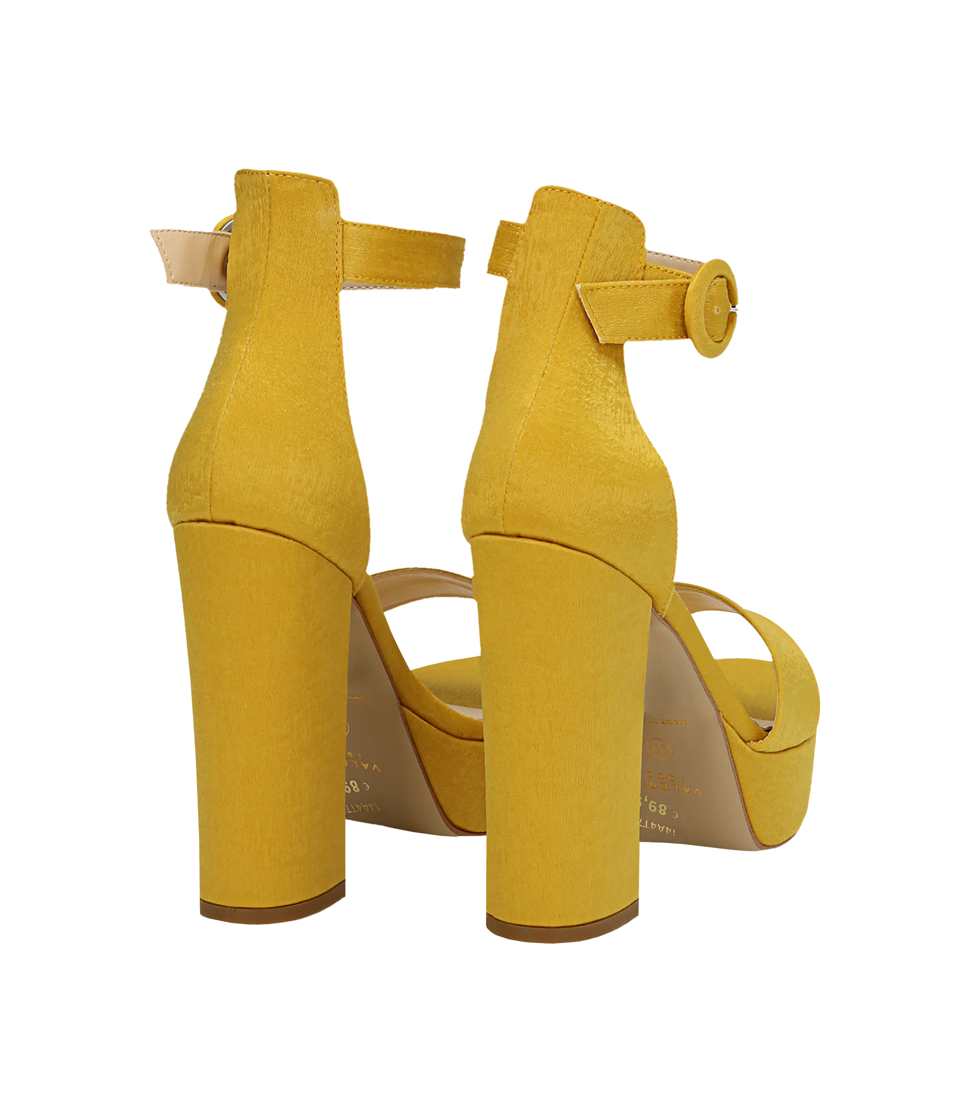 Sandali gialli con plateau, tacco 13 cm | Valerio 1966