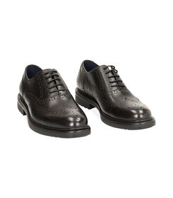 Stringate oxford nere in pelle, Valerio 1966, 24U6T8509PENERO040, 002 preview