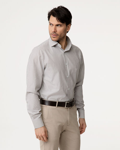 Camicia ml beige-multicolor righe sottili, MULTI COLOR