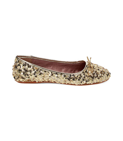 Ballerine oro con paillettes, Valerio 1966, 2349T0918PLOROG035, 001