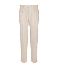 Completo pantalone sabbia con pieghe eleganti, Valerio 1966, 2784T7070LNSABB42, 001 preview