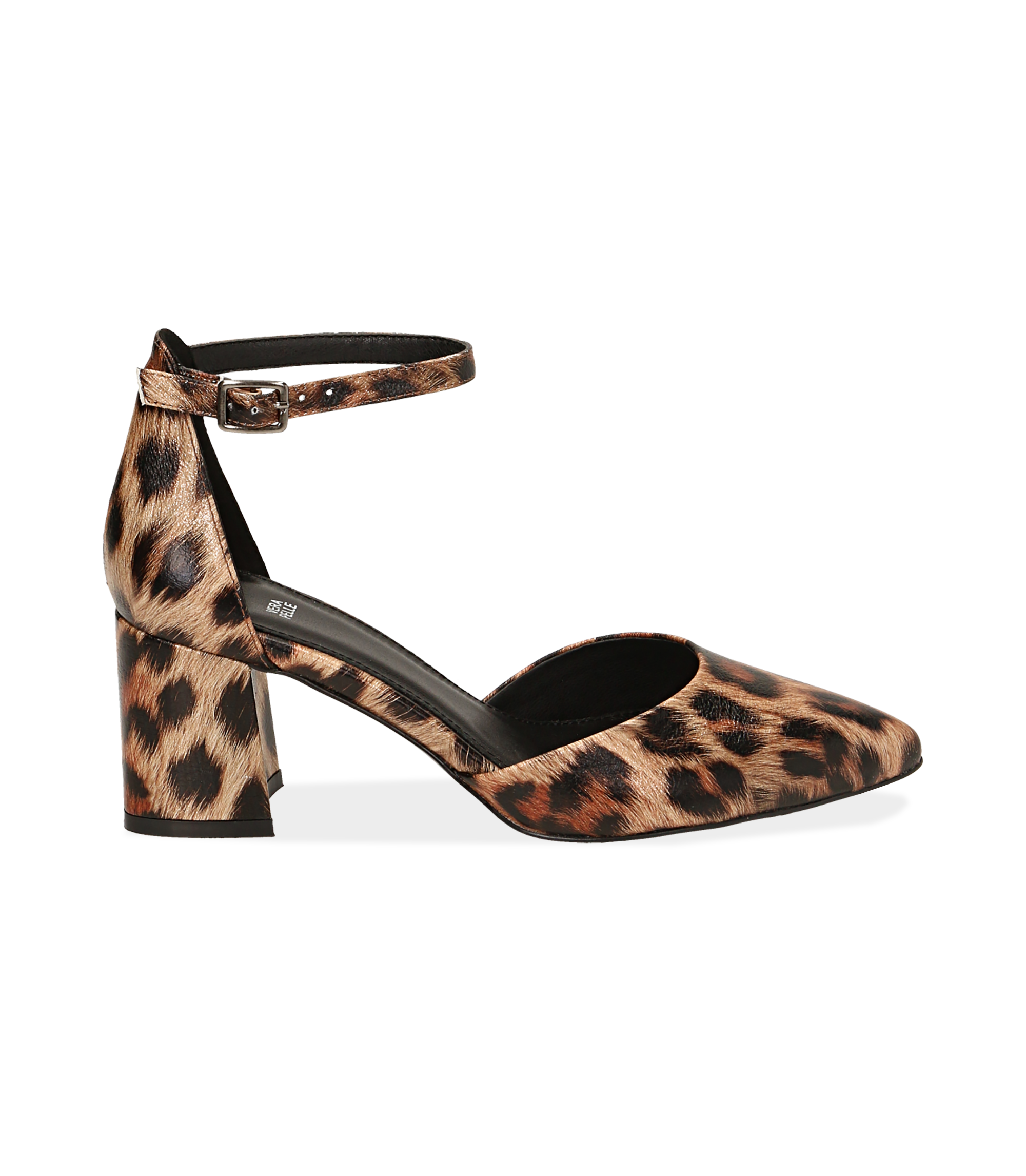 Décolleté marroni leopard, tacco 6,50 cm | Valerio 1966