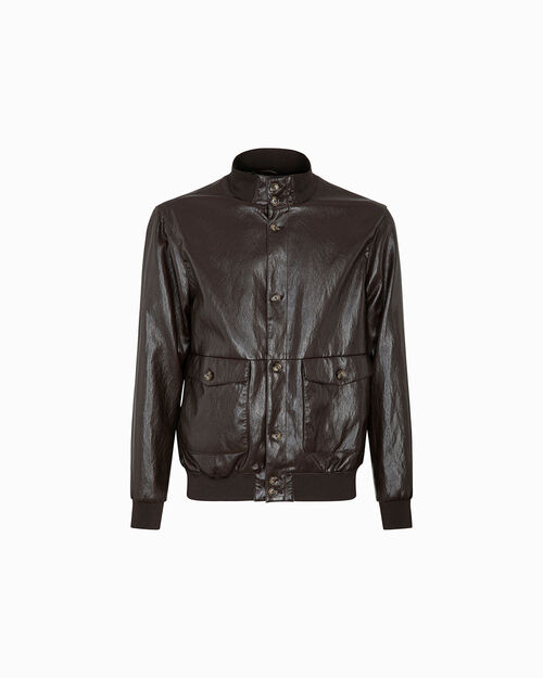 Giubbino testa di moro con colletto bomber, DK BROWN