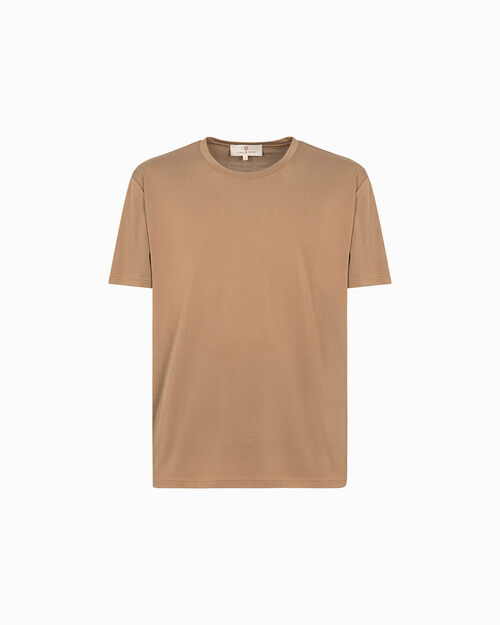 T-shirt nocciola con vestibilit&agrave; regolare, BROWN