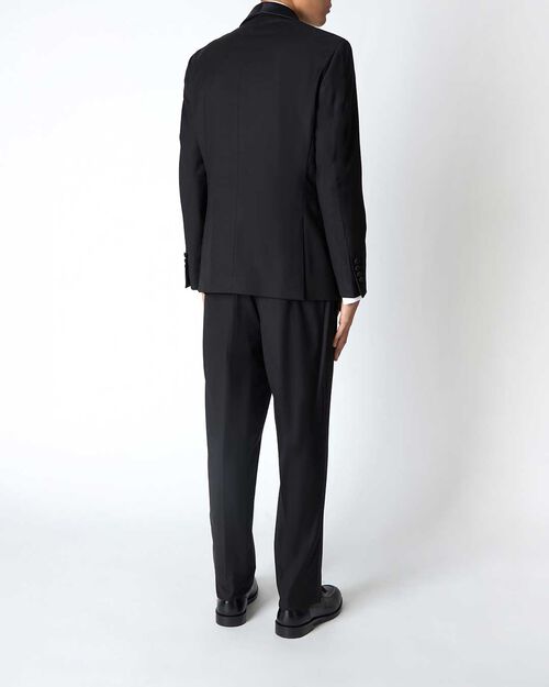 Abito da uomo nero elegante, BLACK