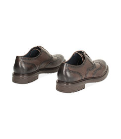 Stringate oxford moro in pelle, Valerio 1966, 24U6T8509PEMORO039, 003 preview