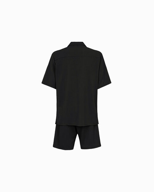 Coordinato estivo nero casual, BLACK