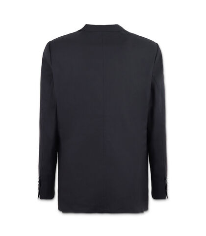 Giacca da uomo in cotone nero, Valerio 1966, 25R1T2441CONERO42, 002