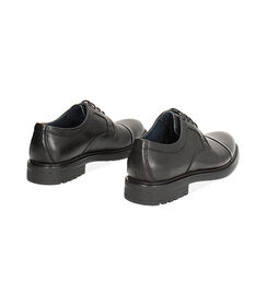 Stringate in pelle nere, casual, Valerio 1966, 24U6T4005PENERO040, 003 preview