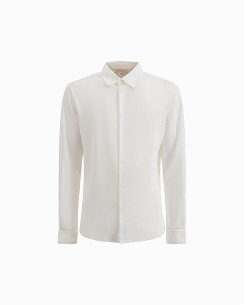 Polo a manica lunga bianca, WHITE