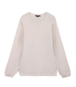 Maglione color panna da uomo in tessuto, Valerio 1966, 26J2T0111TSPANNL, 001 preview