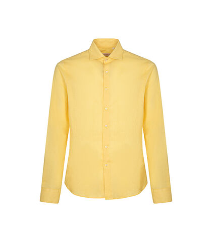 Camicia gialla lino, Valerio 1966, 27Z3T2302LNGIAL38, 001