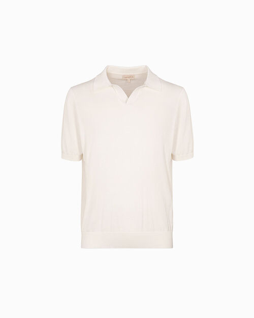 Maglia bianca in cotone, WHITE