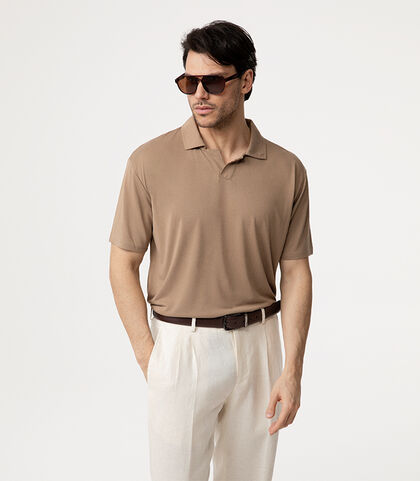 Polo nocciola vestibilit&agrave; rilassata, Valerio 1966, 27C9T5580TSNOCCI, 002