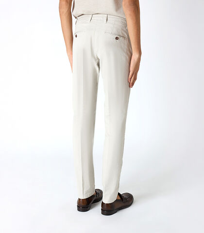 Pantalone da uomo basic beige, Valerio 1966, 25N8T5017COBEIG42, 002