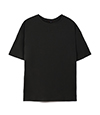 T-shirt basic in cotone nero, 