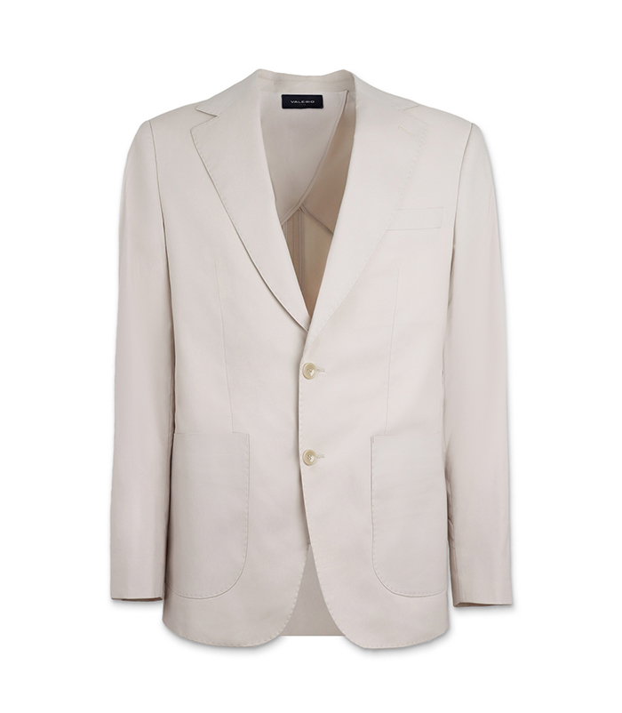 Giacca da uomo in cotone beige