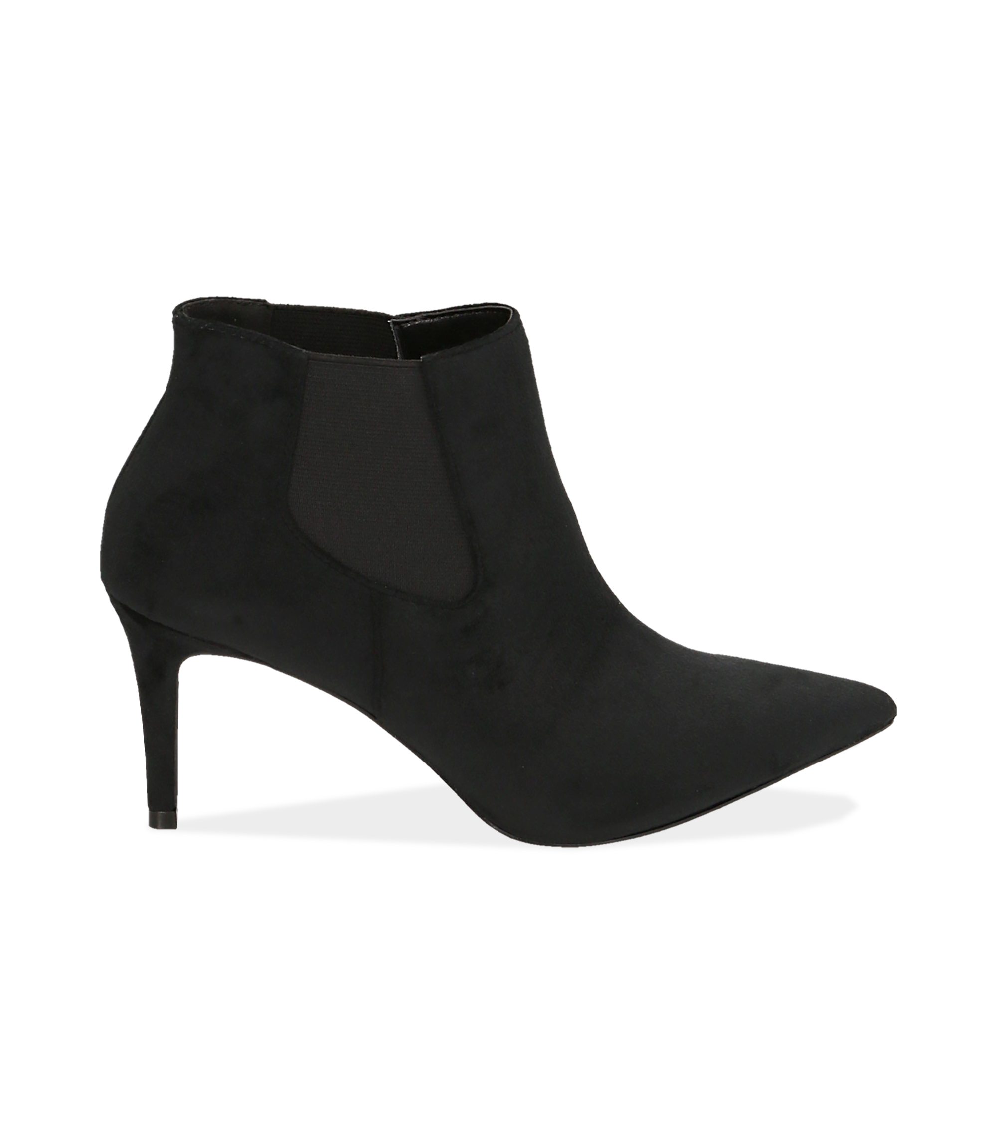 Ankle boots neri in velluto 