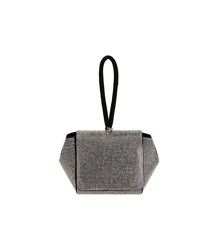 Mini bag nude in raso