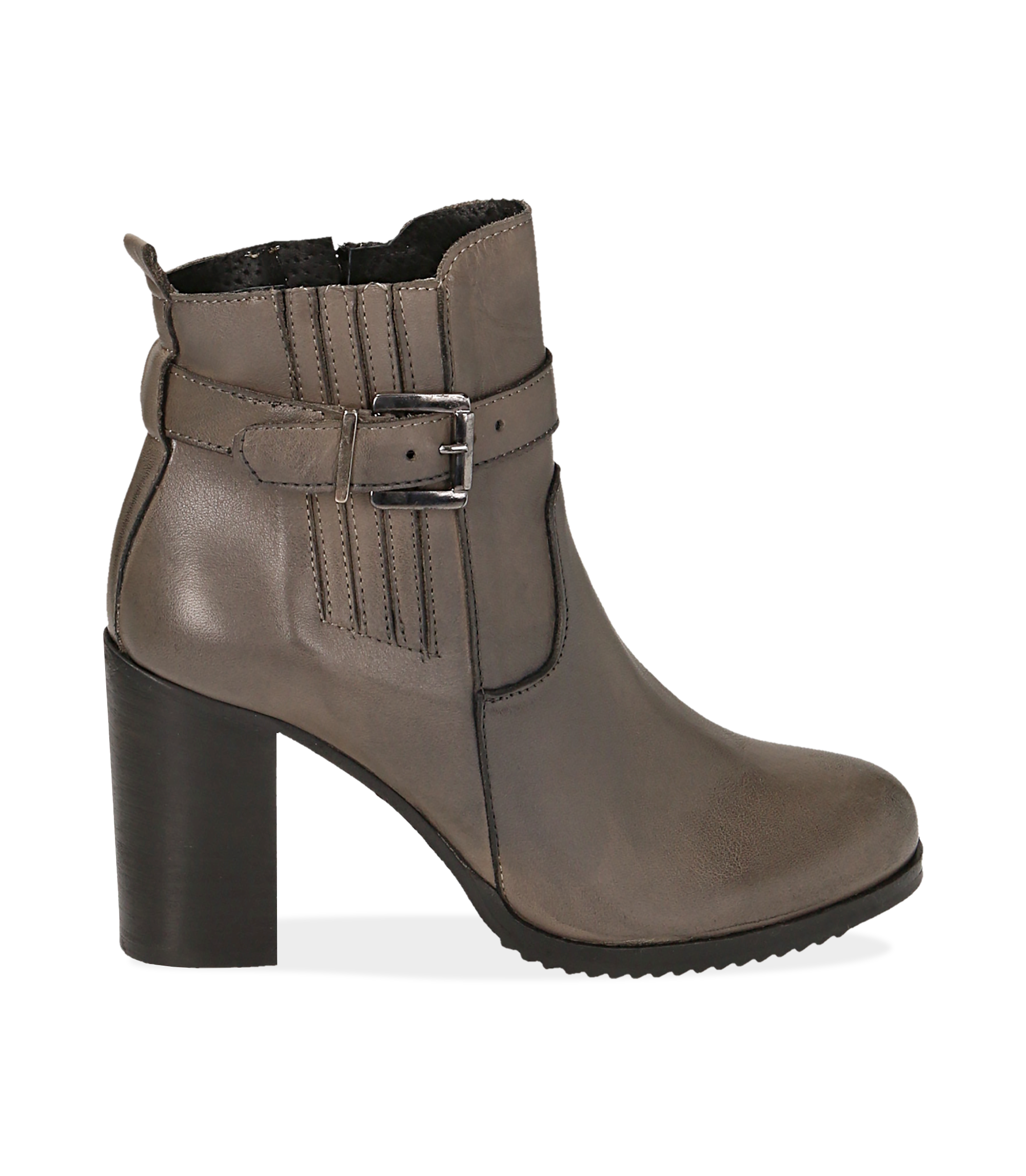 Ankle boots taupe in pelle 