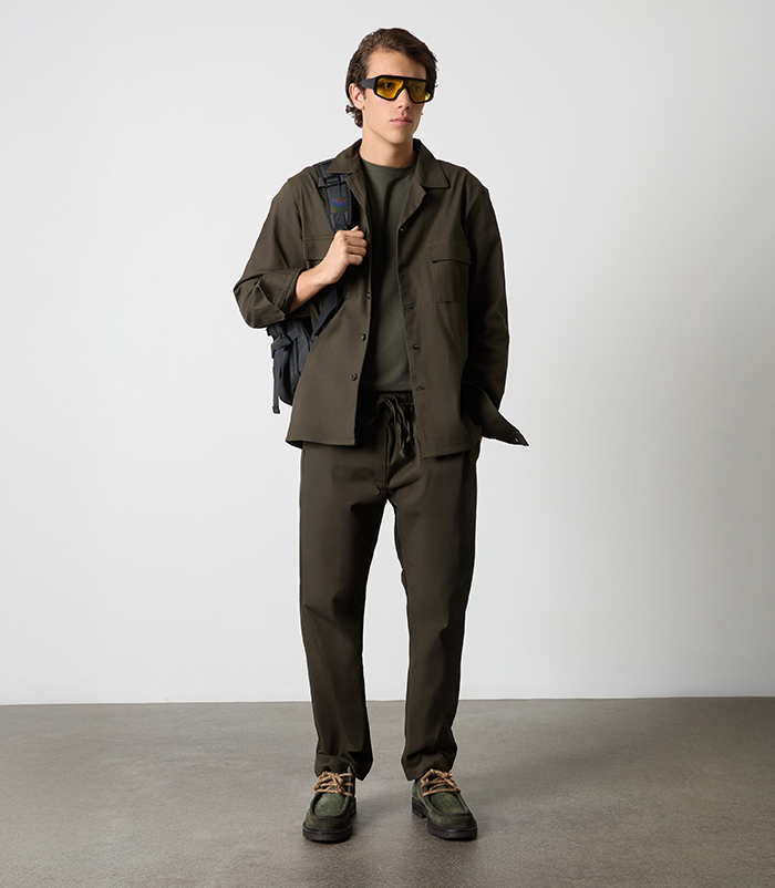 Pantaloni militare da uomo in cotone con coulisse