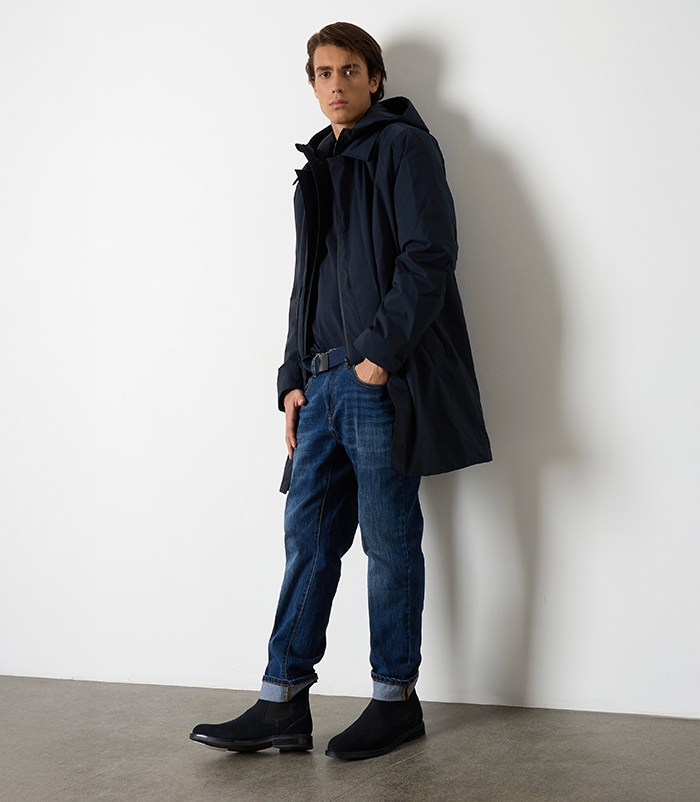Piumino longuette blu