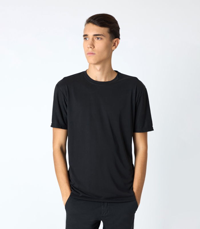 CLOTHING T-SHIRT FABRIC NERO