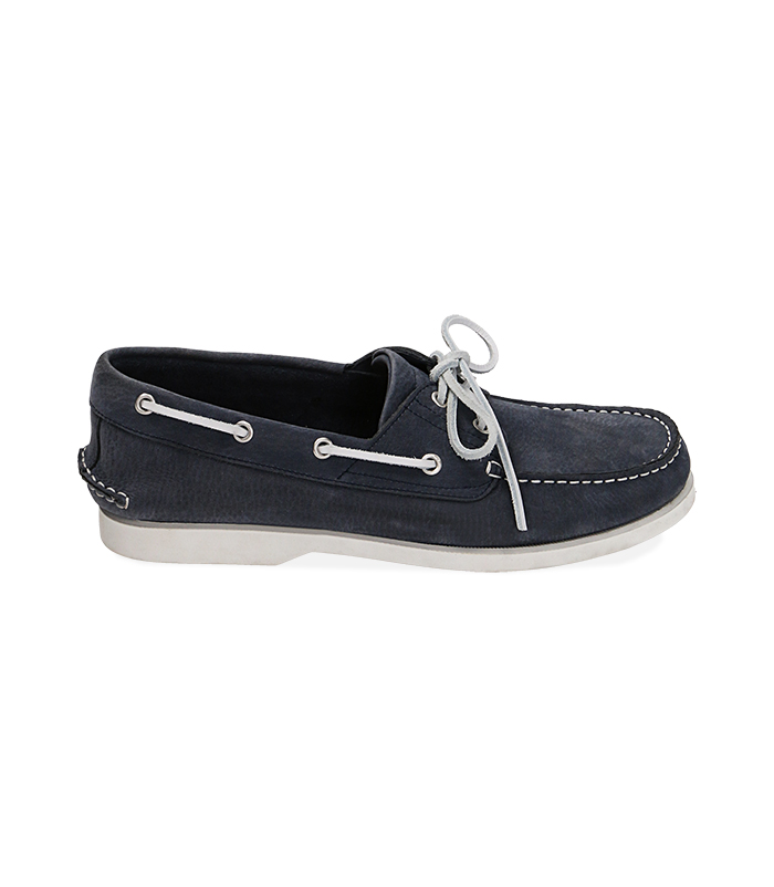 Mocassini camoscio blu