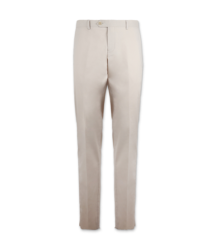 Pantalone da uomo di cotone beige
