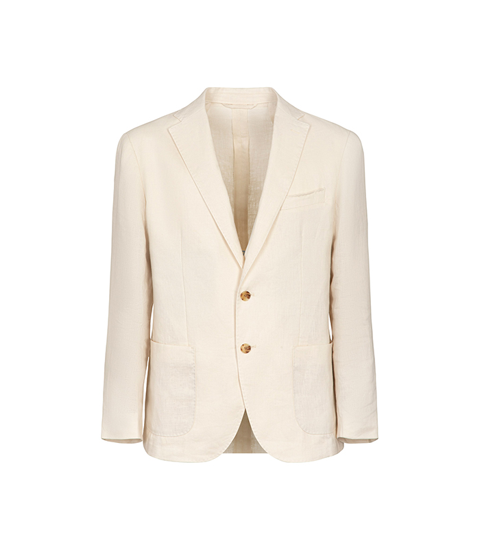 Completo giacca panna in lino