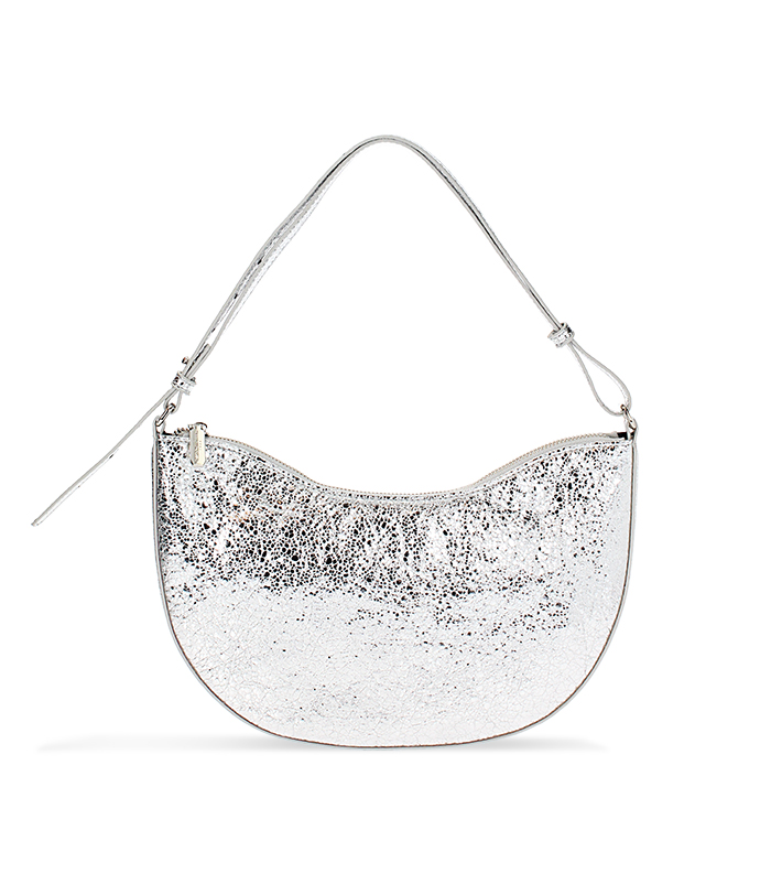Minibag laminata argento