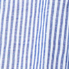 Camicia da uomo in lino bianca e blu, 